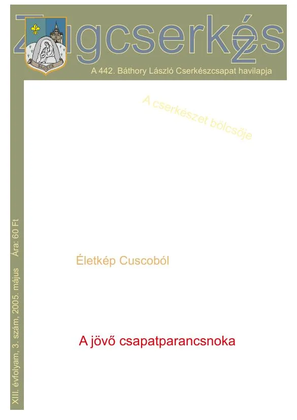 ZugCserkész 2005. május — címlap