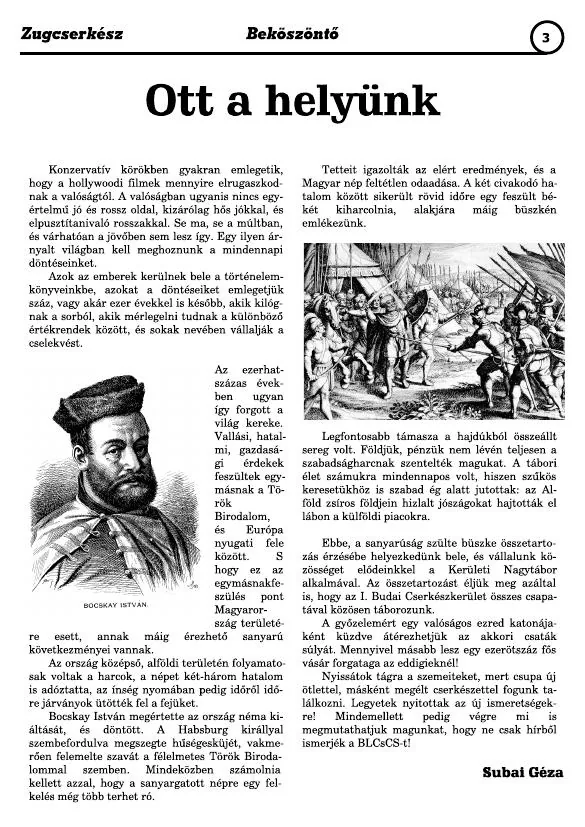 ZugCserkész 2005. június — címlap